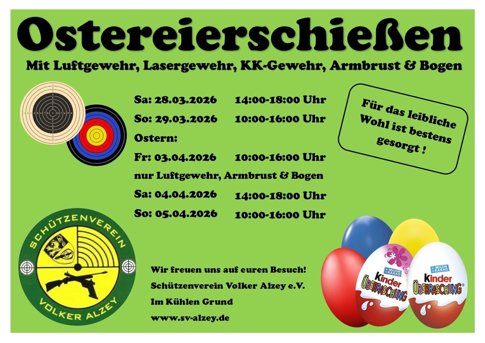 Ostereierschiessen 2026